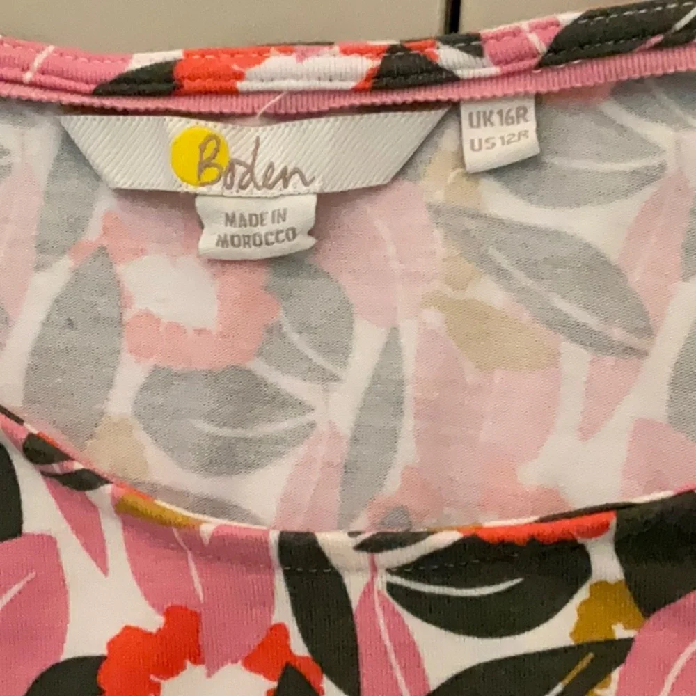 Boden Flutter Sleeve Dress Size 12